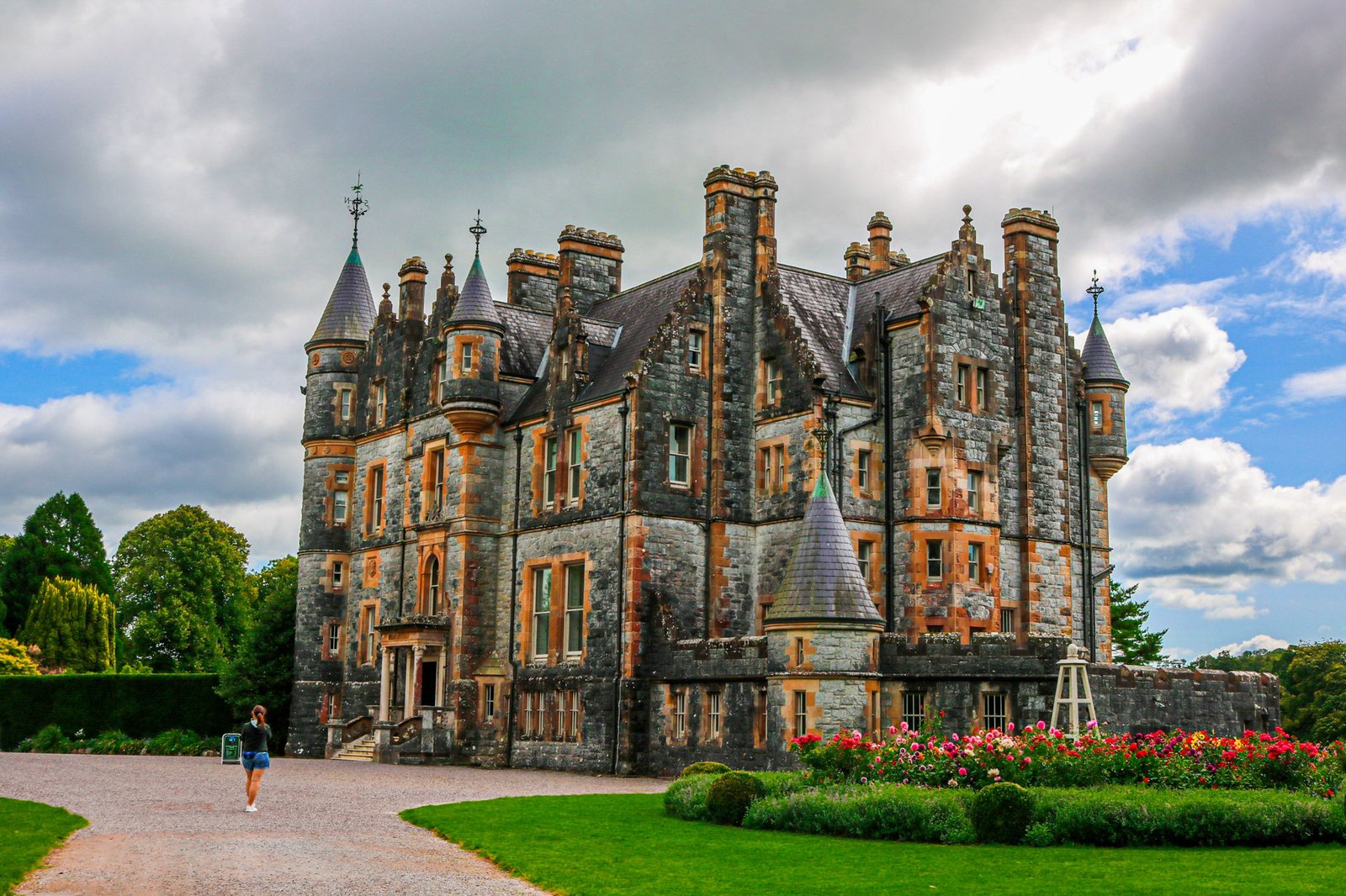 Blarney House, a 19th-century Scottish baronial mansion on the grounds of Blarney Castle -County Cork, Ireland