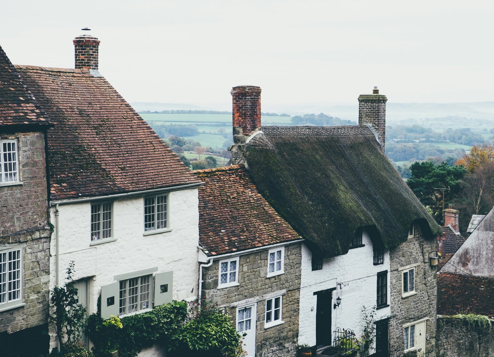 Historic cottages on Gold Hill - Shaftesbury, England