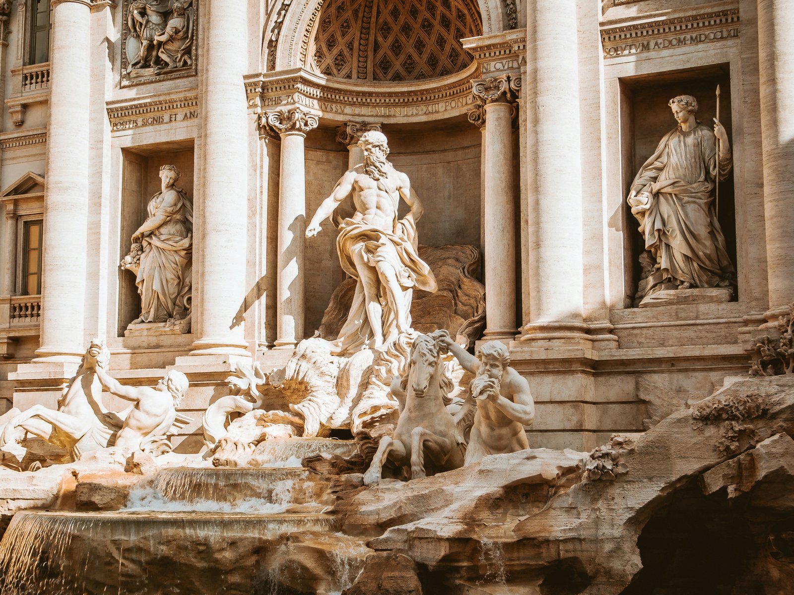 The breathtaking Trevi Fountain (Fontana di Trevi) in Rome, Italy